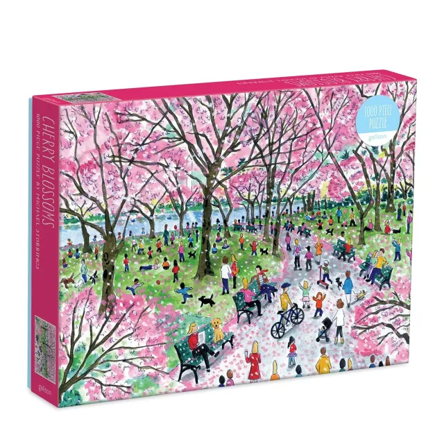 Galison Michael Storrings Cherry Blossoms puslespil 1000 brikker
