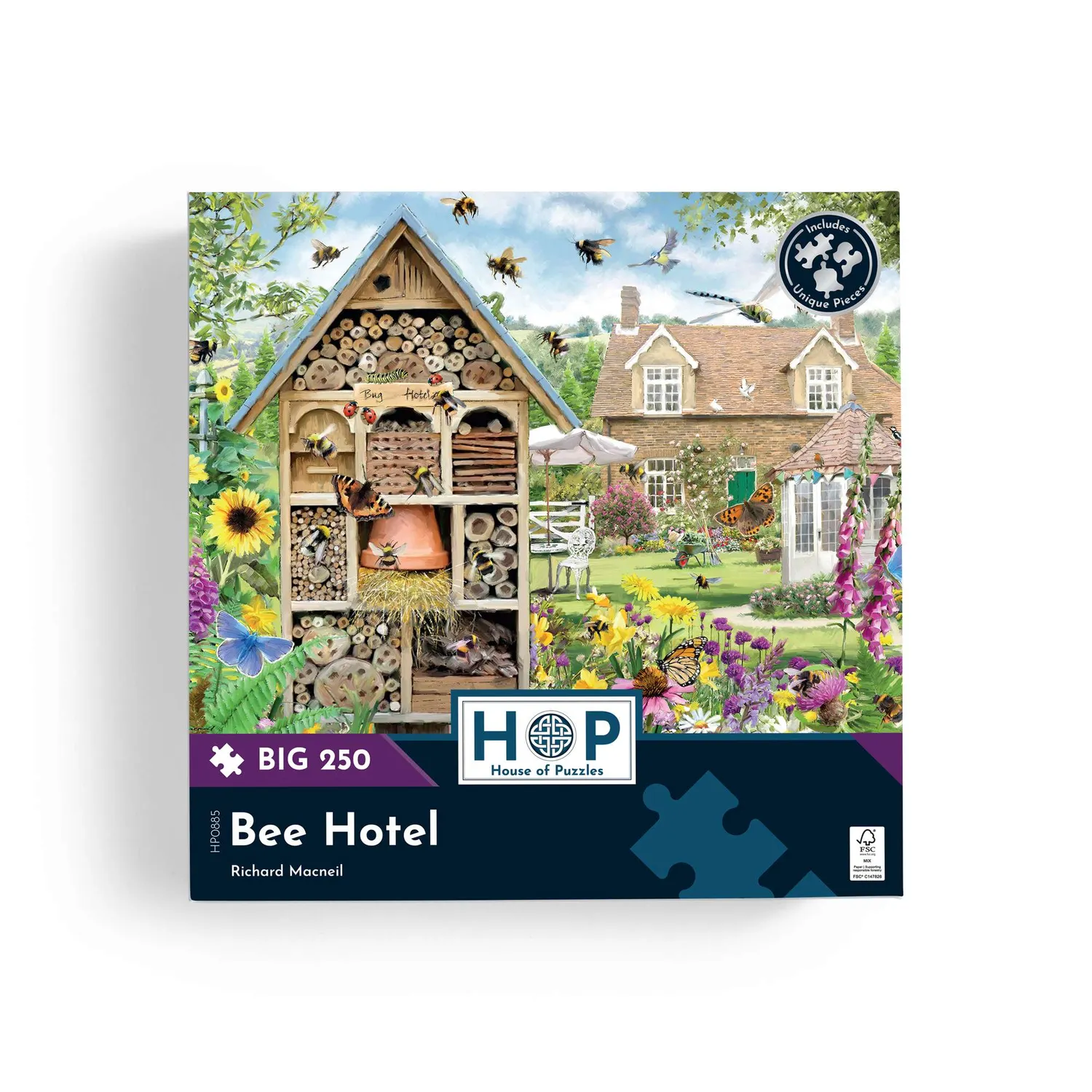 House of Puzzle BIG Bee Hotel puslespil 250 brikker XL
