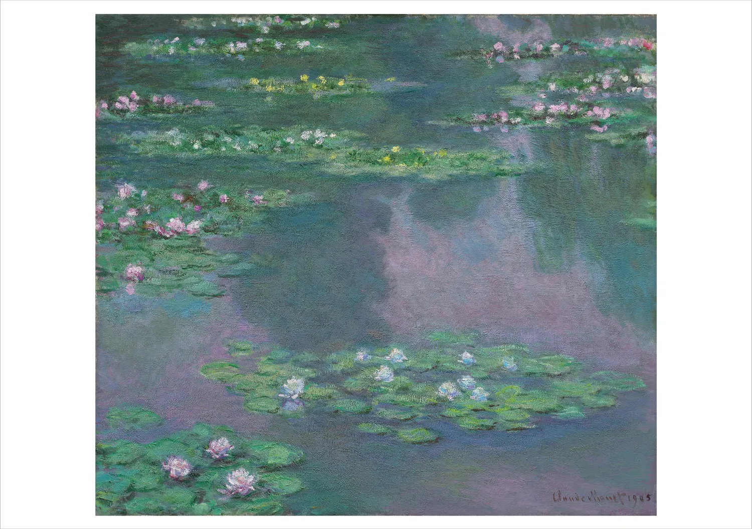 Pomegranate Monet Water Lilies kortmappe impressionisme