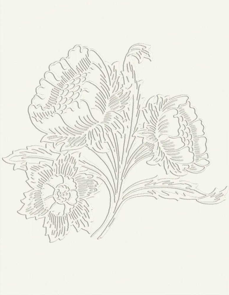 Pomegranate William Morris Embossed kort 12 stk præget