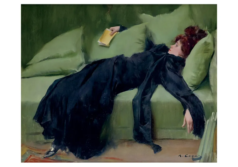 Pomegranate Ramon Casas After the Dance kort enkelt kunst