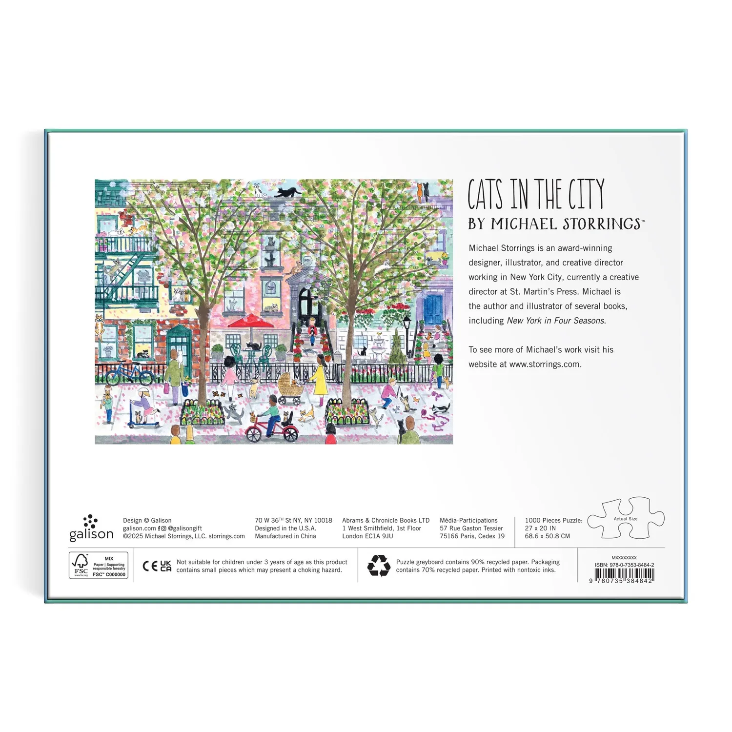 Good Puzzle Storrings Cats in the City puslespil 1000 katte