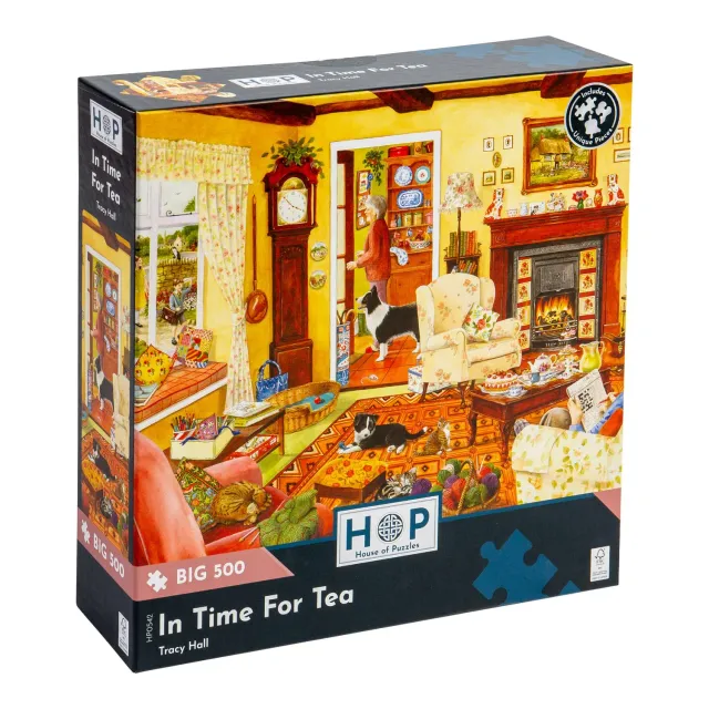 House of Puzzle BIG In Time For Tea puslespil 500 store brikker