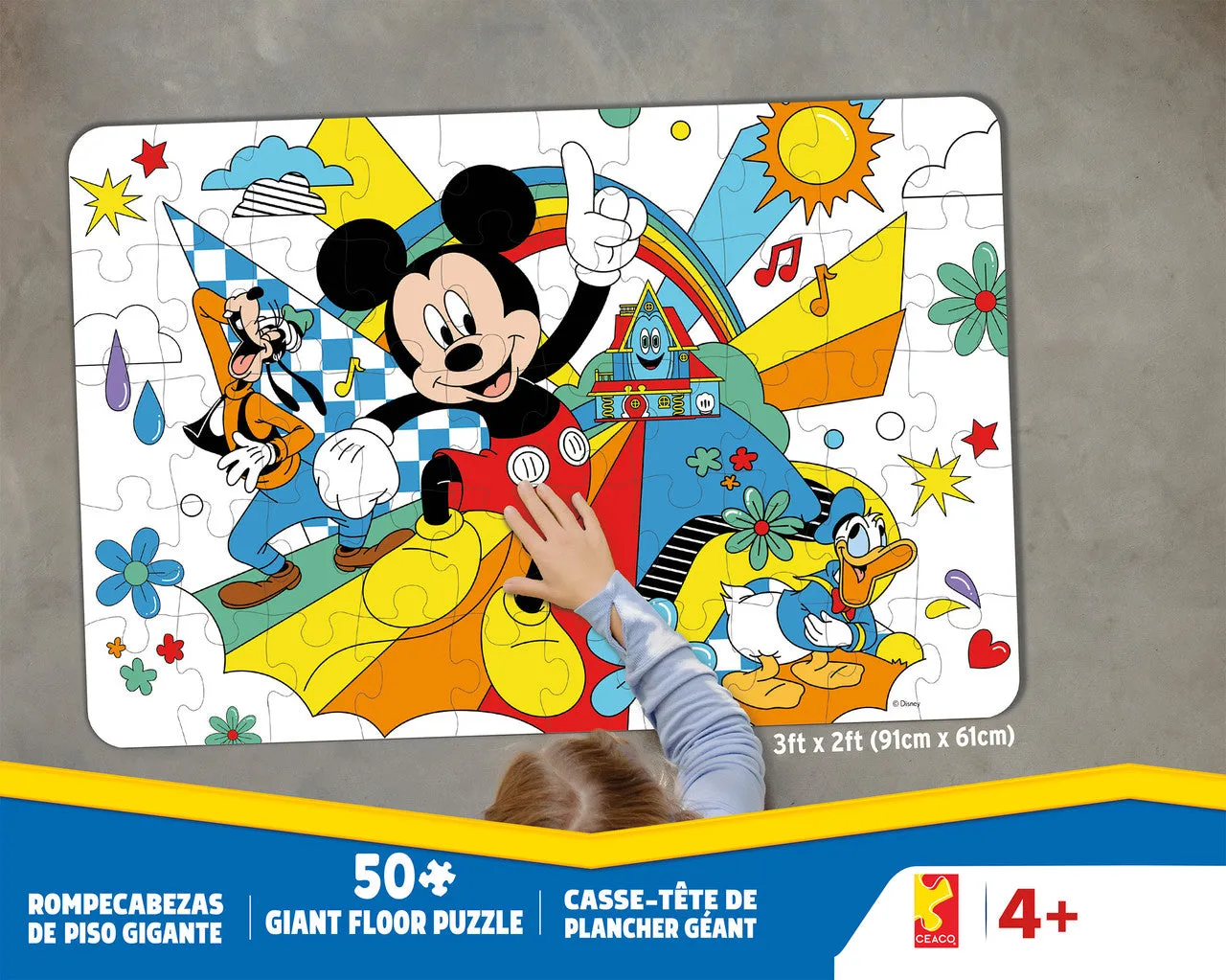 Buffalo Games Disney Clubhouse gulvpuslespil 50 brikker børn
