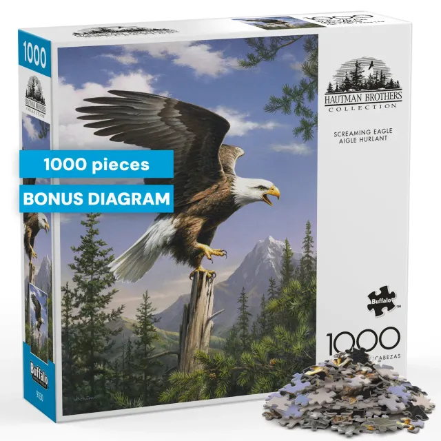 Buffalo Games Hautman Screaming Eagle puslespil 1000 brikker