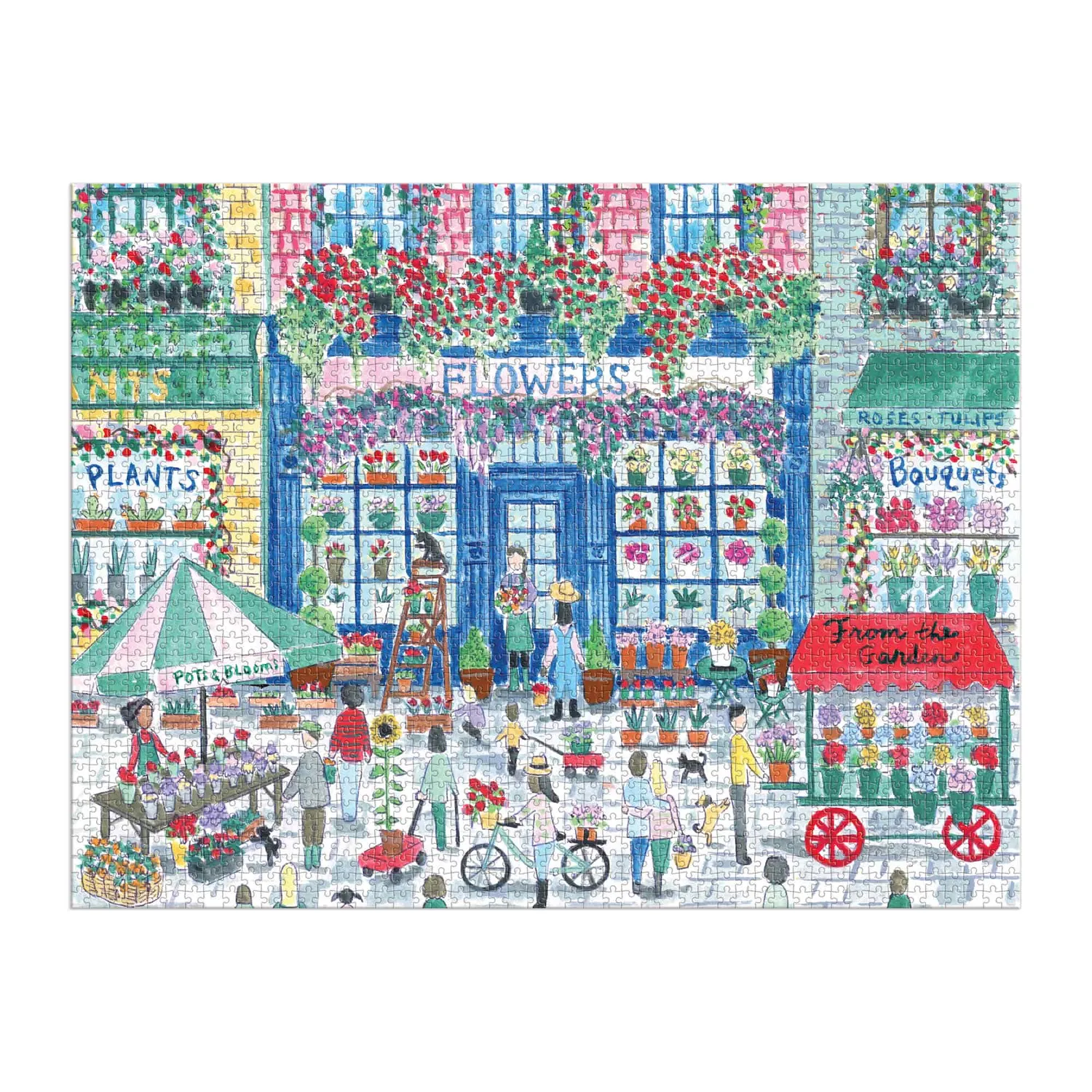 Good Puzzle Co. Storrings Market in Bloom puslespil 2000 marked