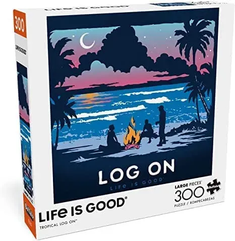 Buffalo Games Life is Good Tropical Log On puslespil 300 brikker strand