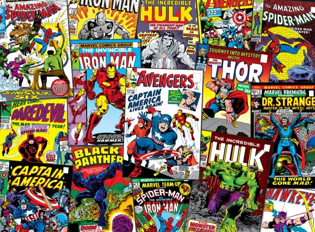 Buffalo Games Marvel Comic Book Collage puslespil 1000 brikker helte