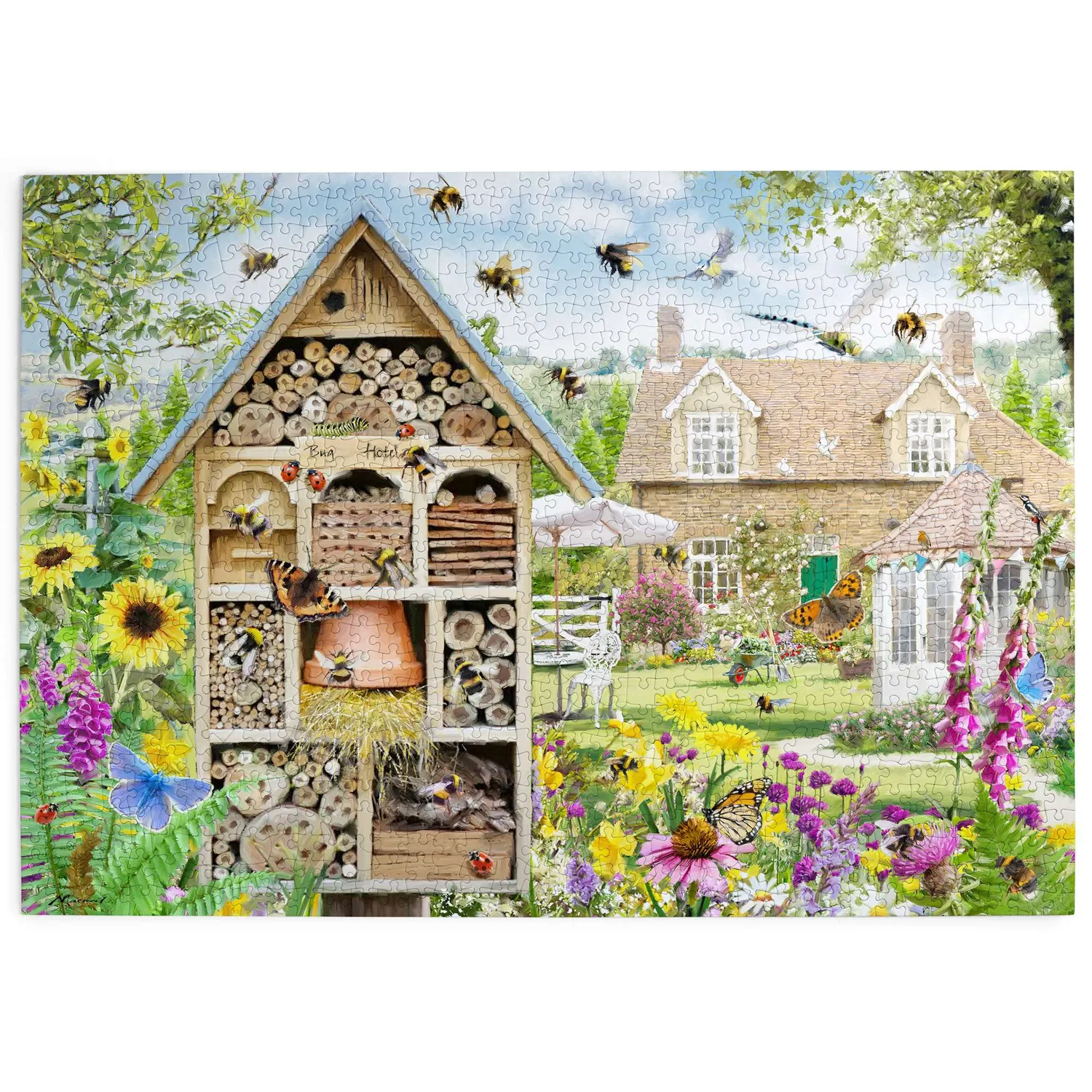 House of Puzzles Bee Hotel puslespil 1000 brikker voksne