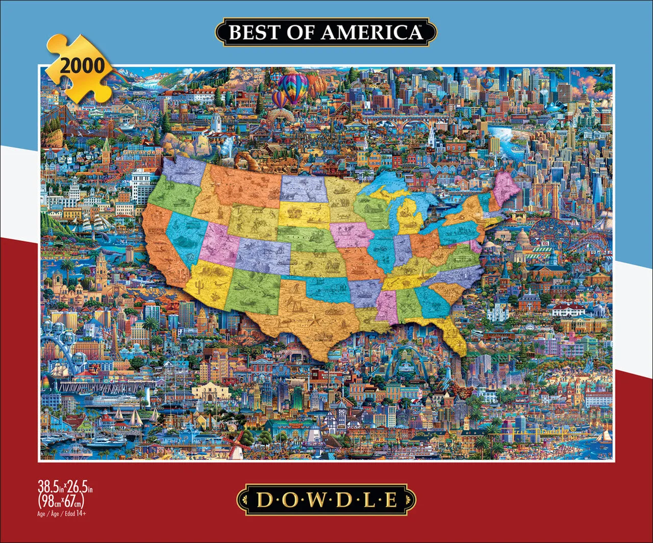 Buffalo Games Eric Dowdle Best of America puslespil 2000 brikker USA