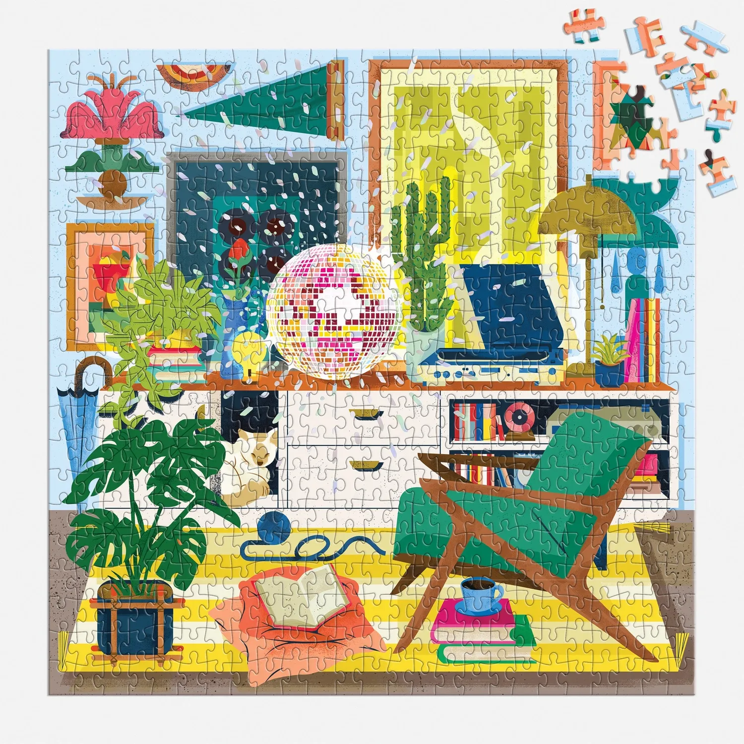 Good Puzzle Co. Eurekart Studio Disco Life puslespil 500 brikker folie