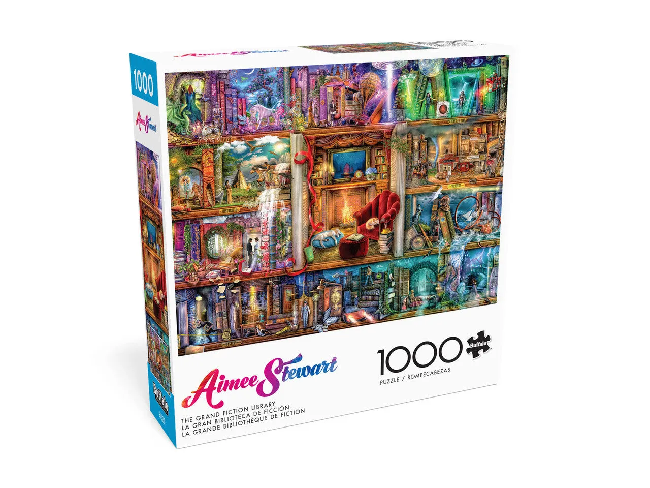 Buffalo Games The Grand Fiction Library puslespil 1000 brikker bibliotek