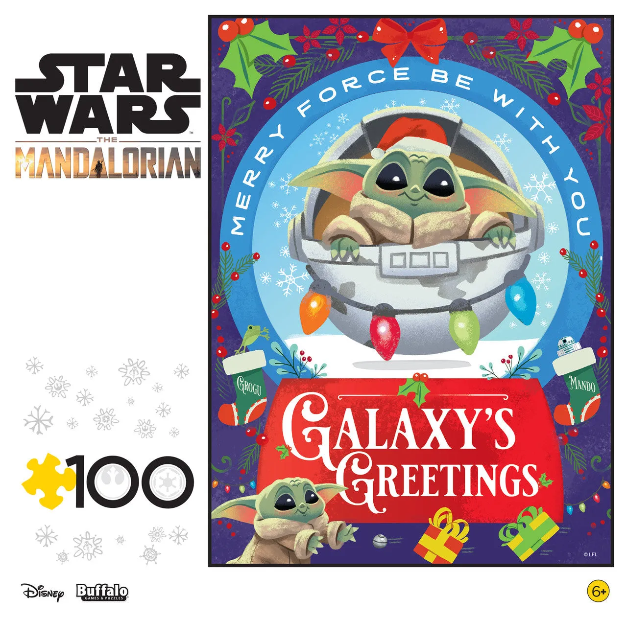 Buffalo Games Star Wars Galaxy's Greetings puslespil 100 brikker jul