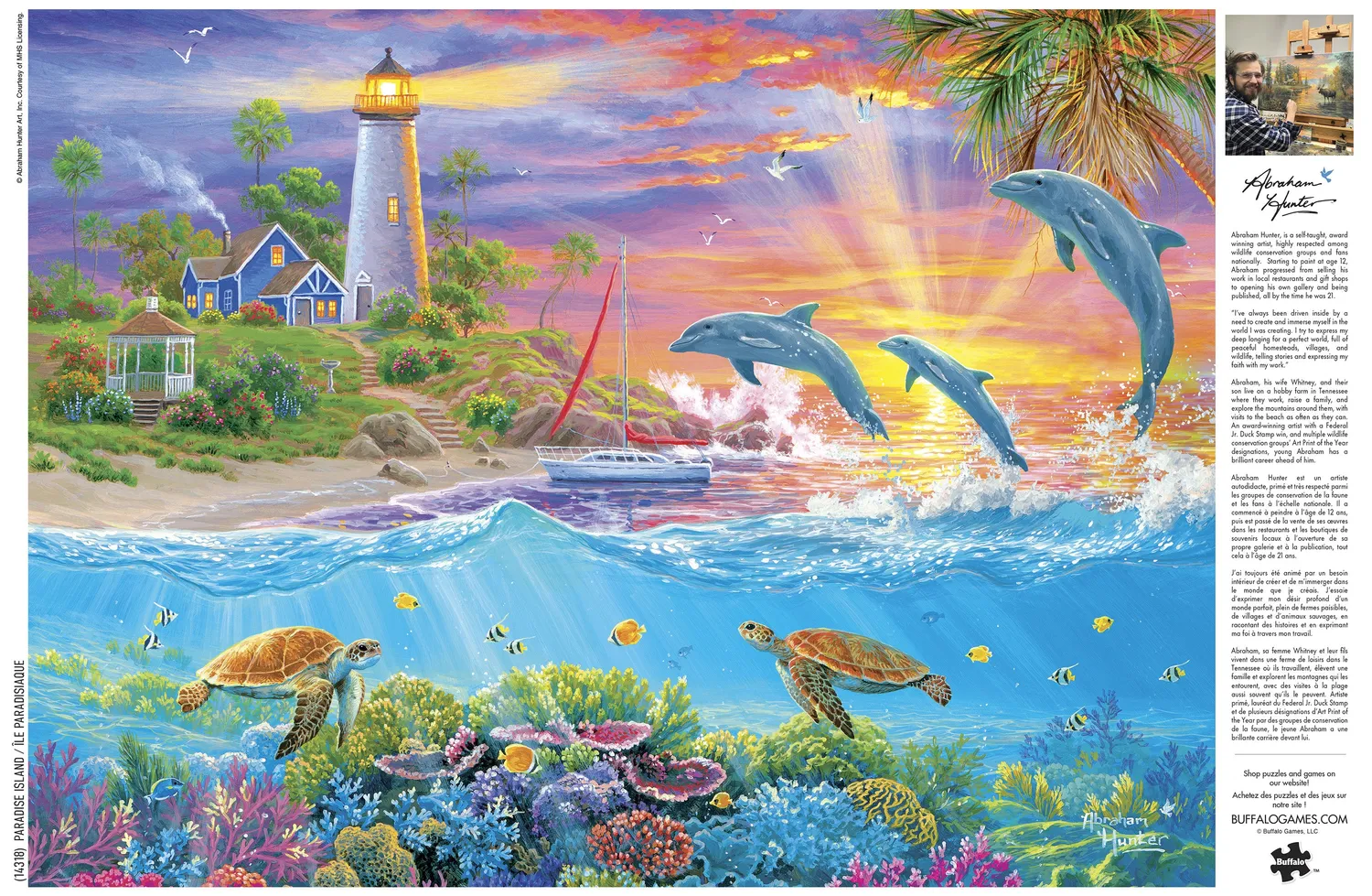 Buffalo Games Hunter Paradise Island puslespil 1000 brikker