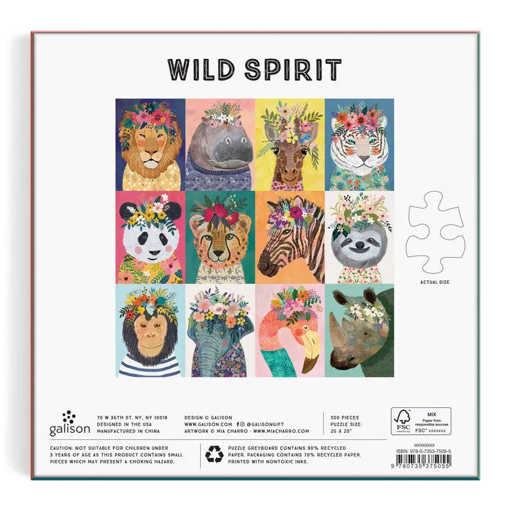 Good Puzzle Co. Wild Spirit puslespil 500 brikker dyr