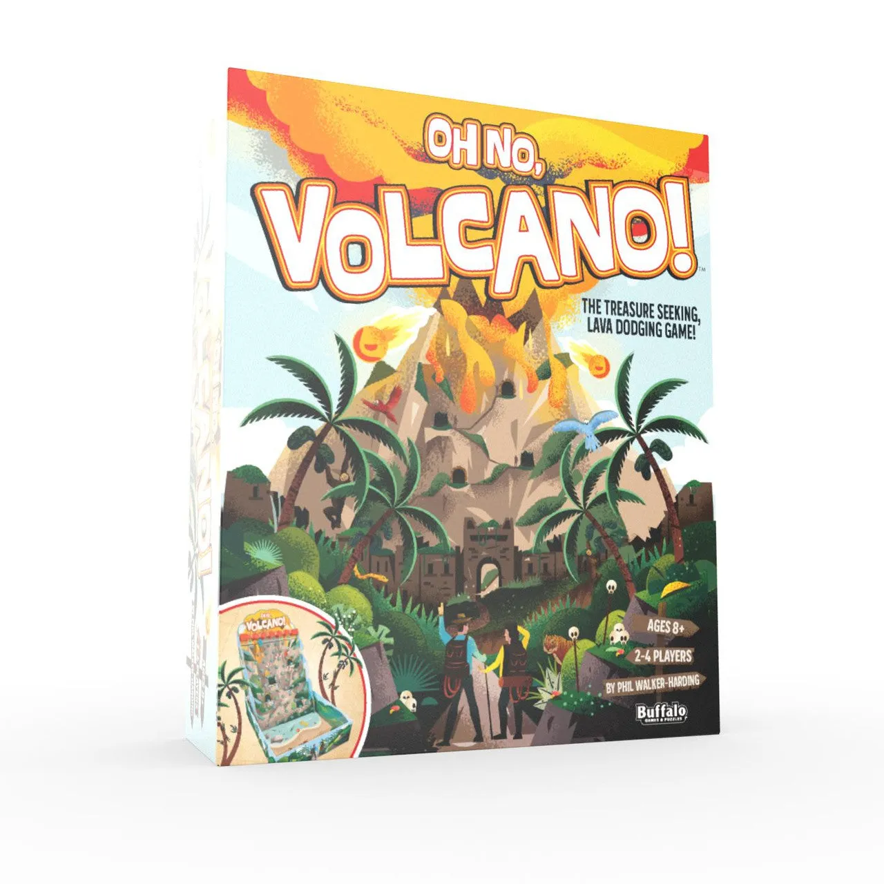 Buffalo Games Oh No Volcano brætspil 2-4 spillere lavabane