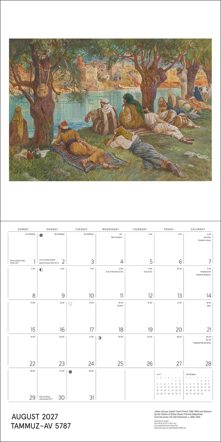 Pomegranate The Jewish Museum vægkalender 2027 jødisk kunst