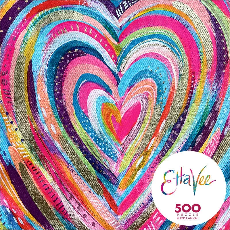 Buffalo Games Ettavee Bright Heart 500 puslespil hjerte