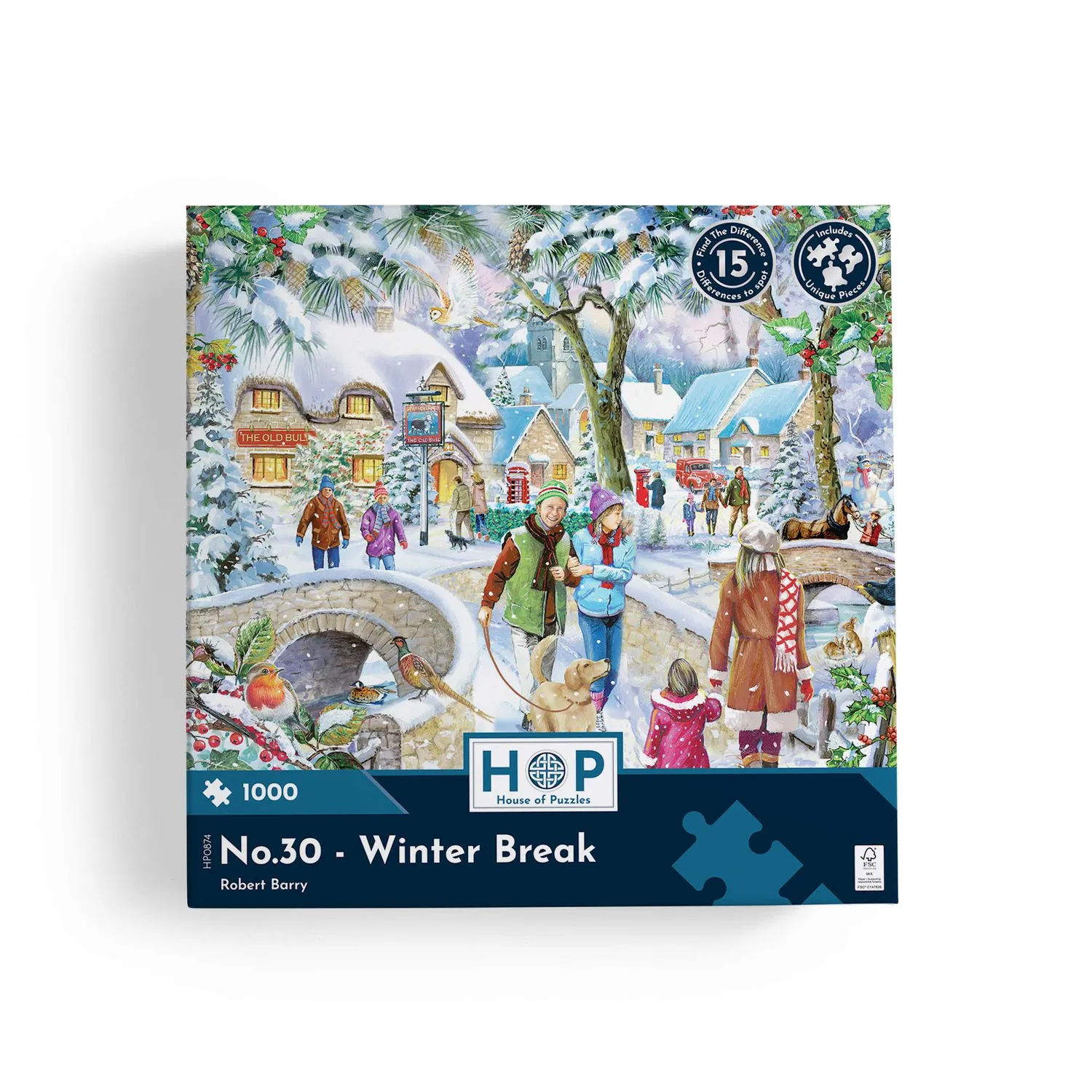 House of Puzzles No.30 Winter Break puslespil 1000 brikker vinter