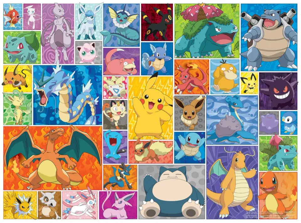 Buffalo Games Collage Pokemon Frames puslespil 1000 brikker