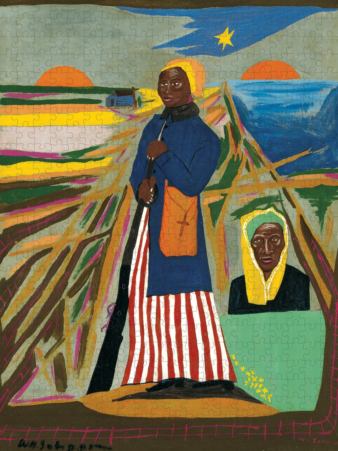 Pomegranate William H. Johnson Harriet Tubman puslespil 500 brikker