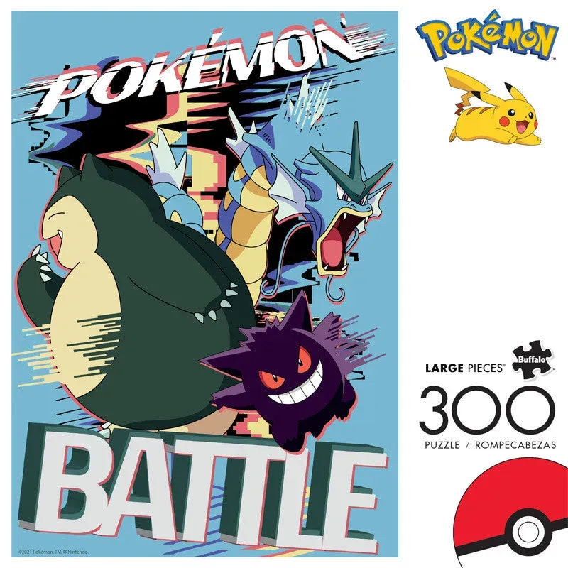 Buffalo Games Pokémon Battle Distortion puslespil 300 store brikker