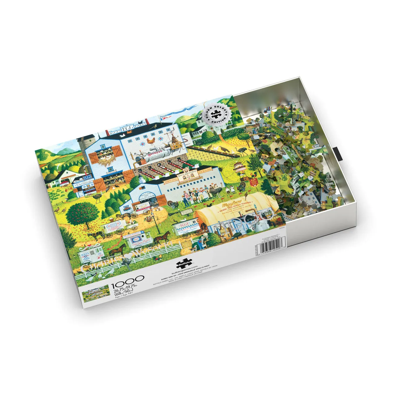 Buffalo Games Charles Wysocki Sunny Side Up puslespil 1000 brikker gård