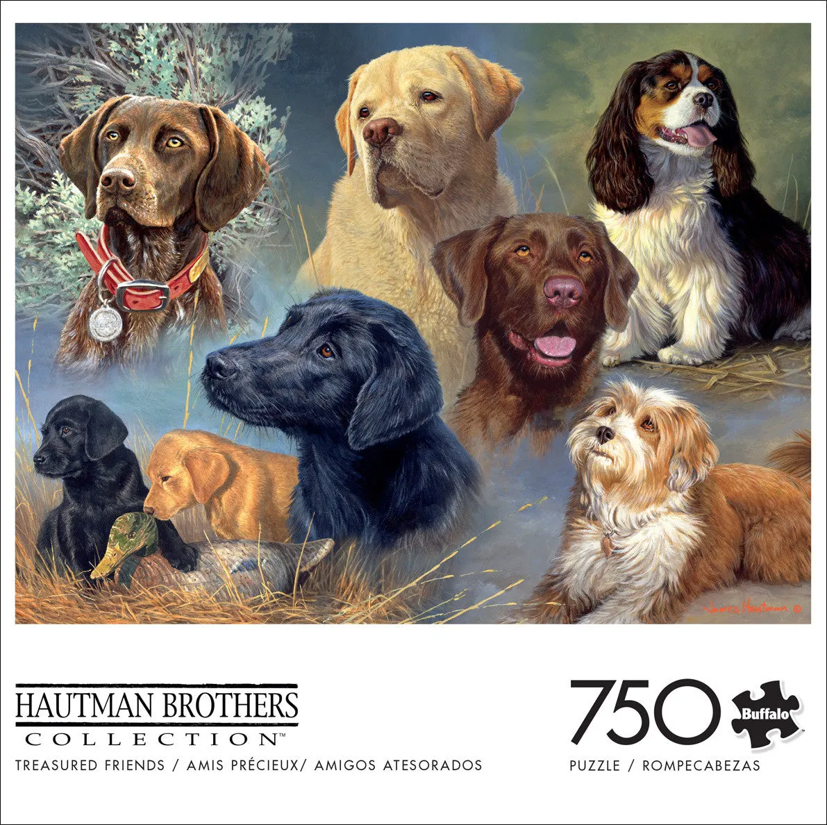 Buffalo Games Hautman Treasured Friends puslespil 750 brikker