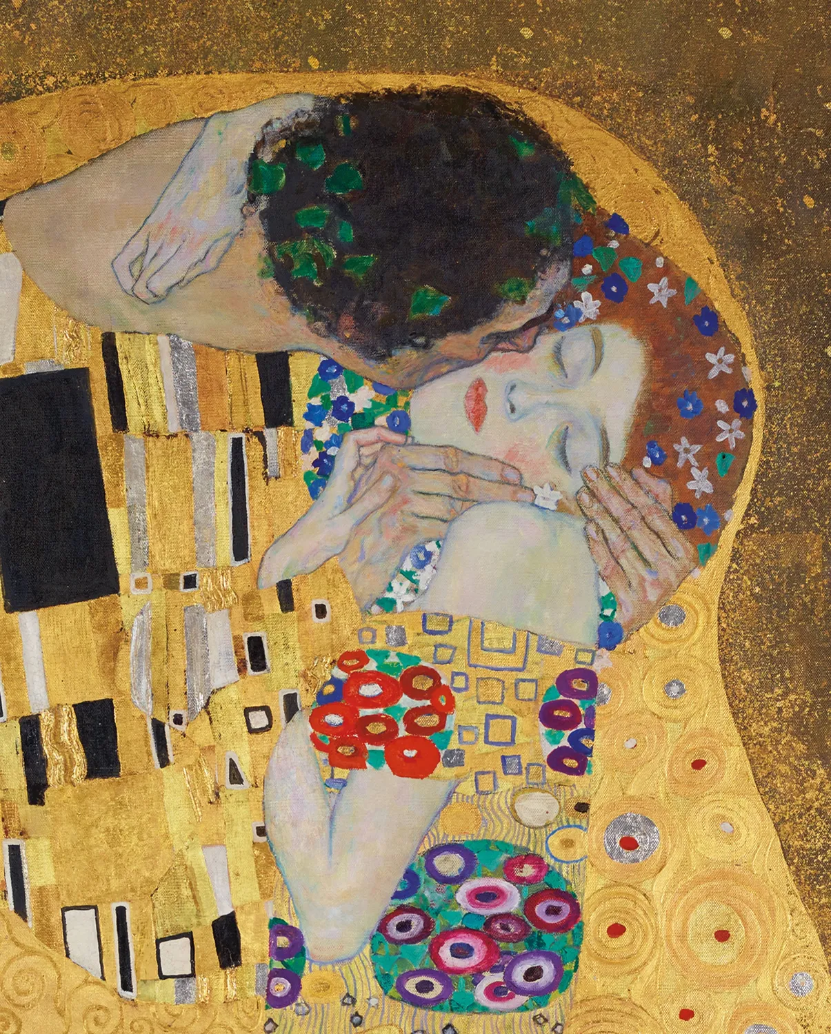 Pomegranate Gustav Klimt The Kiss bogmærke guld