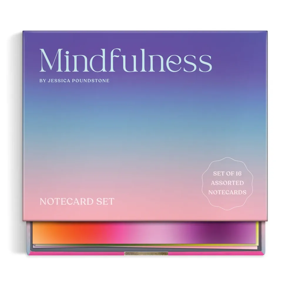 Galison Jessica Poundstone Mindfulness kort sæt 16 stk farve