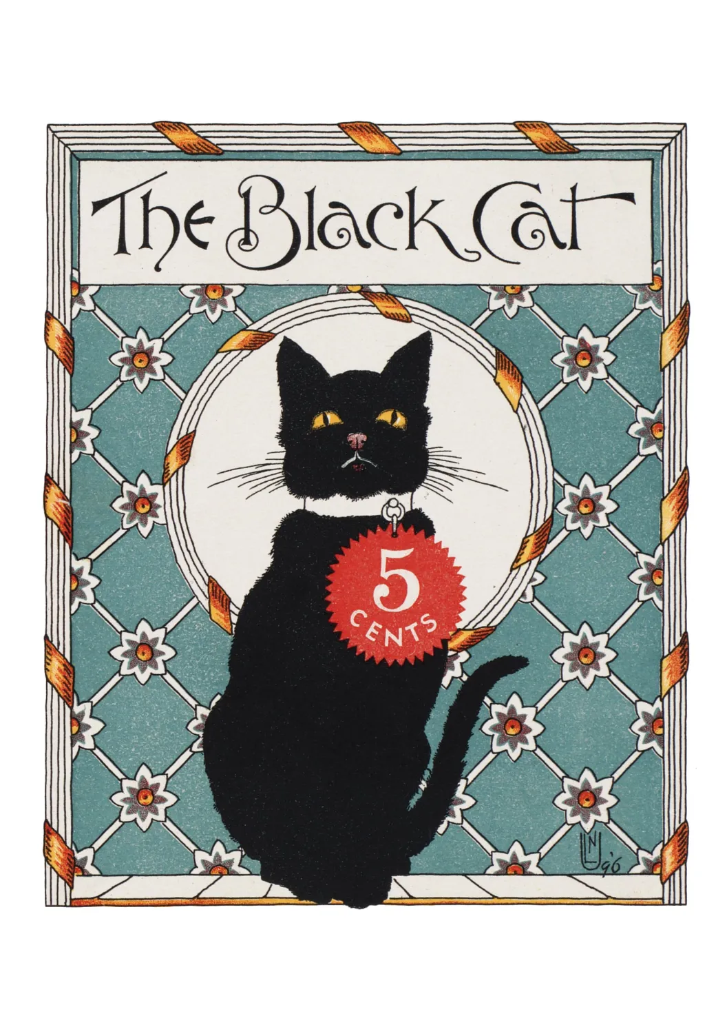 Pomegranate Black Cats kortæske sorte katte humor