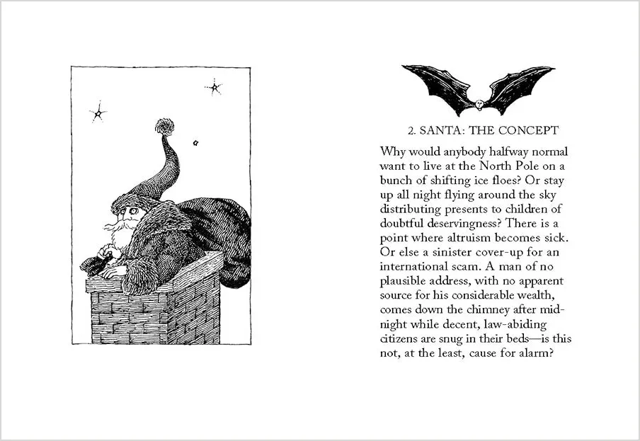 Pomegranate Updike Gorey Twelve Terrors of Christmas bog humor