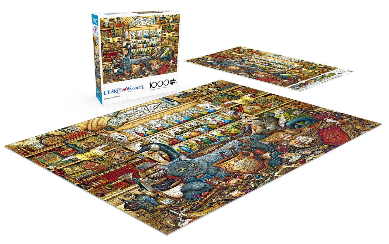 Buffalo Games Wysocki Elmer and Loretta puslespil 1000 brikker katte