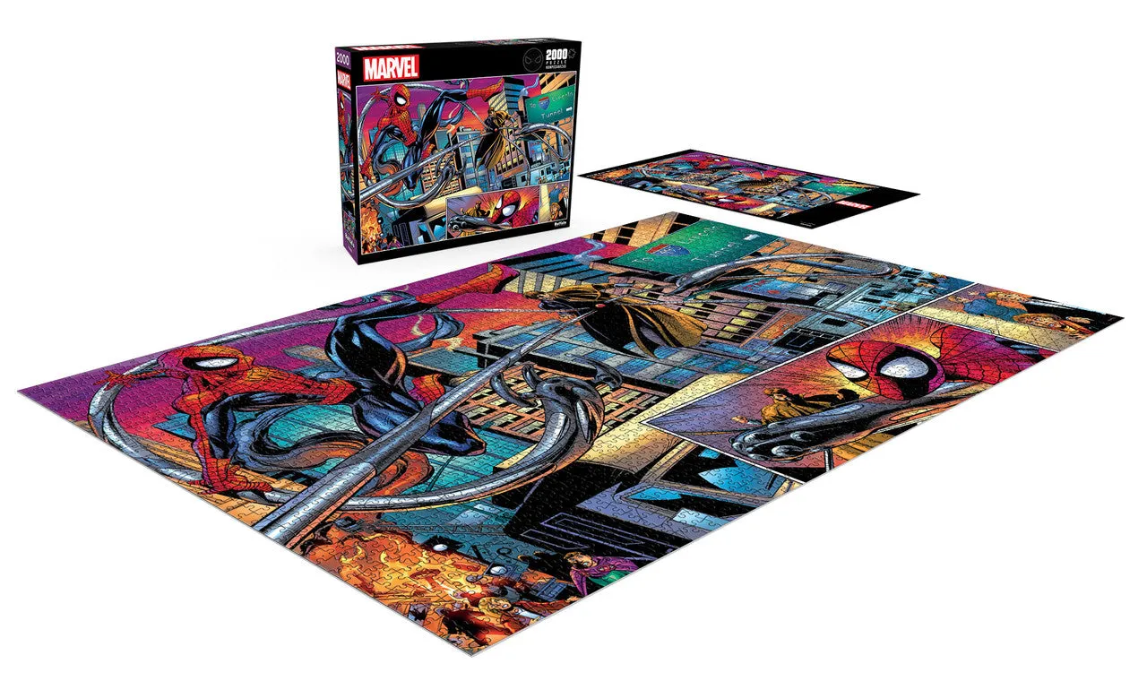 Buffalo Games Marvel Spider-Man vs Doctor Octopus puslespil 2000 brikker tegneserie