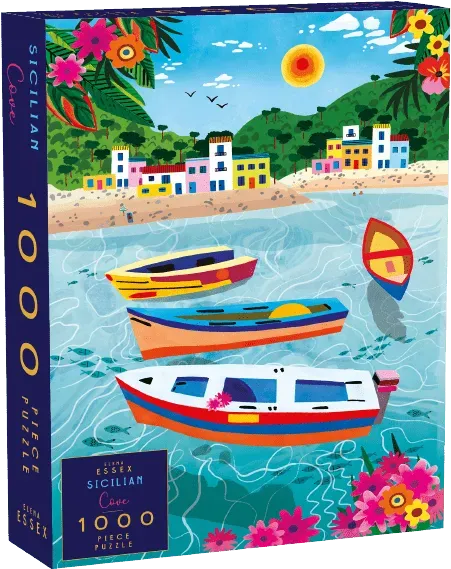 Elena Essex Sicilian Cove puslespil 1000 brikker kystmotiv