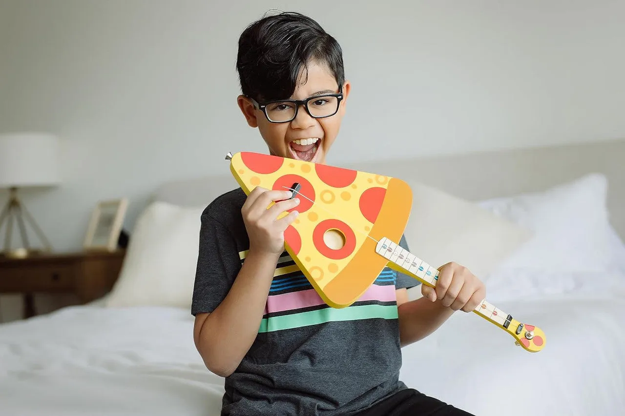 Tinkertar Pizza Guitar børneguitar 1 streng legetøj