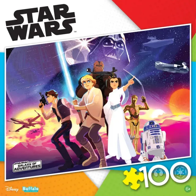 Buffalo Games Star Wars Rebel Heroes puslespil 100 brikker børn