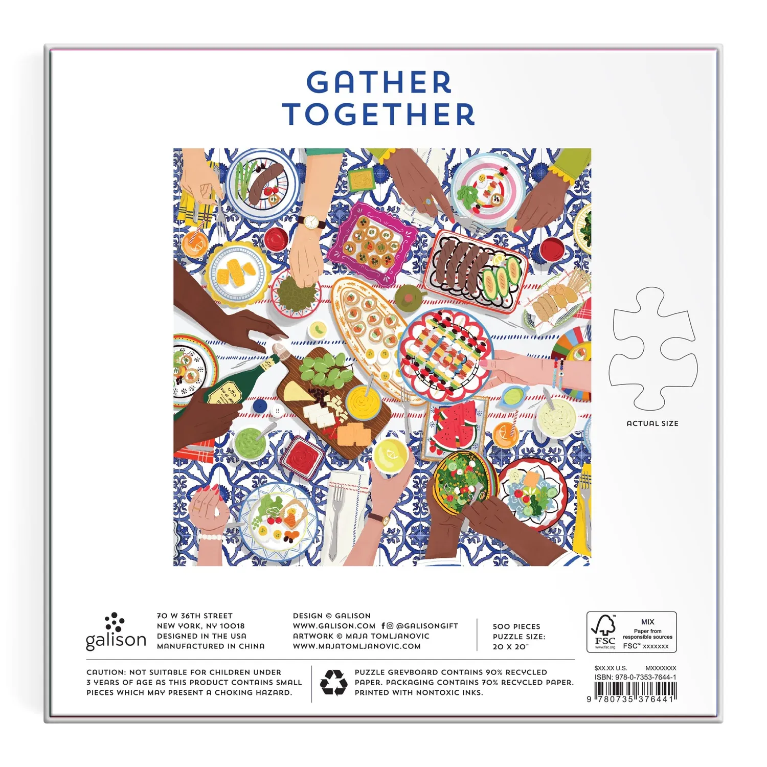 Galison Gather Together Maja Tomljanovic 500 puslespil