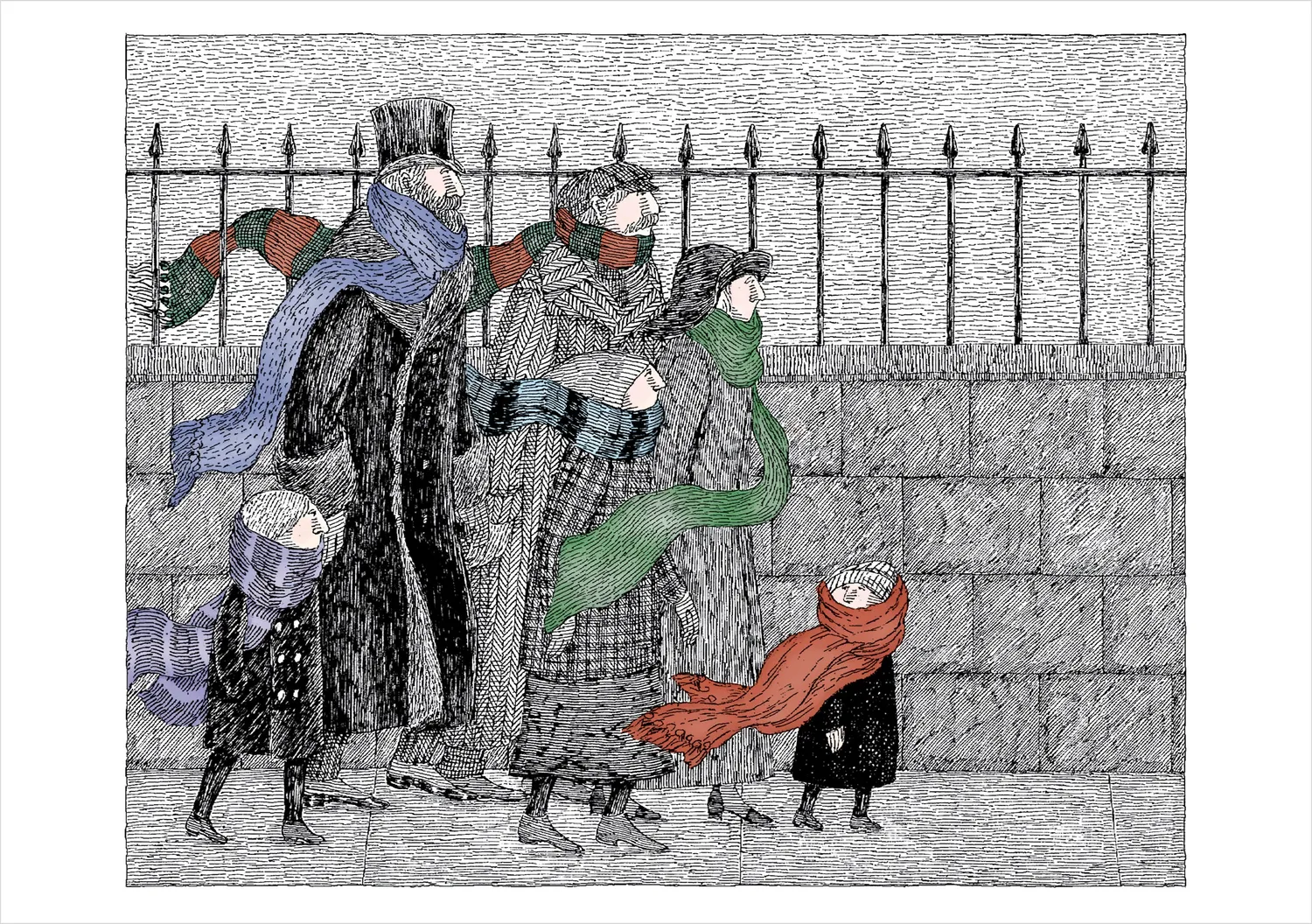 Pomegranate Gorey Greetings julekort 20 stk humor