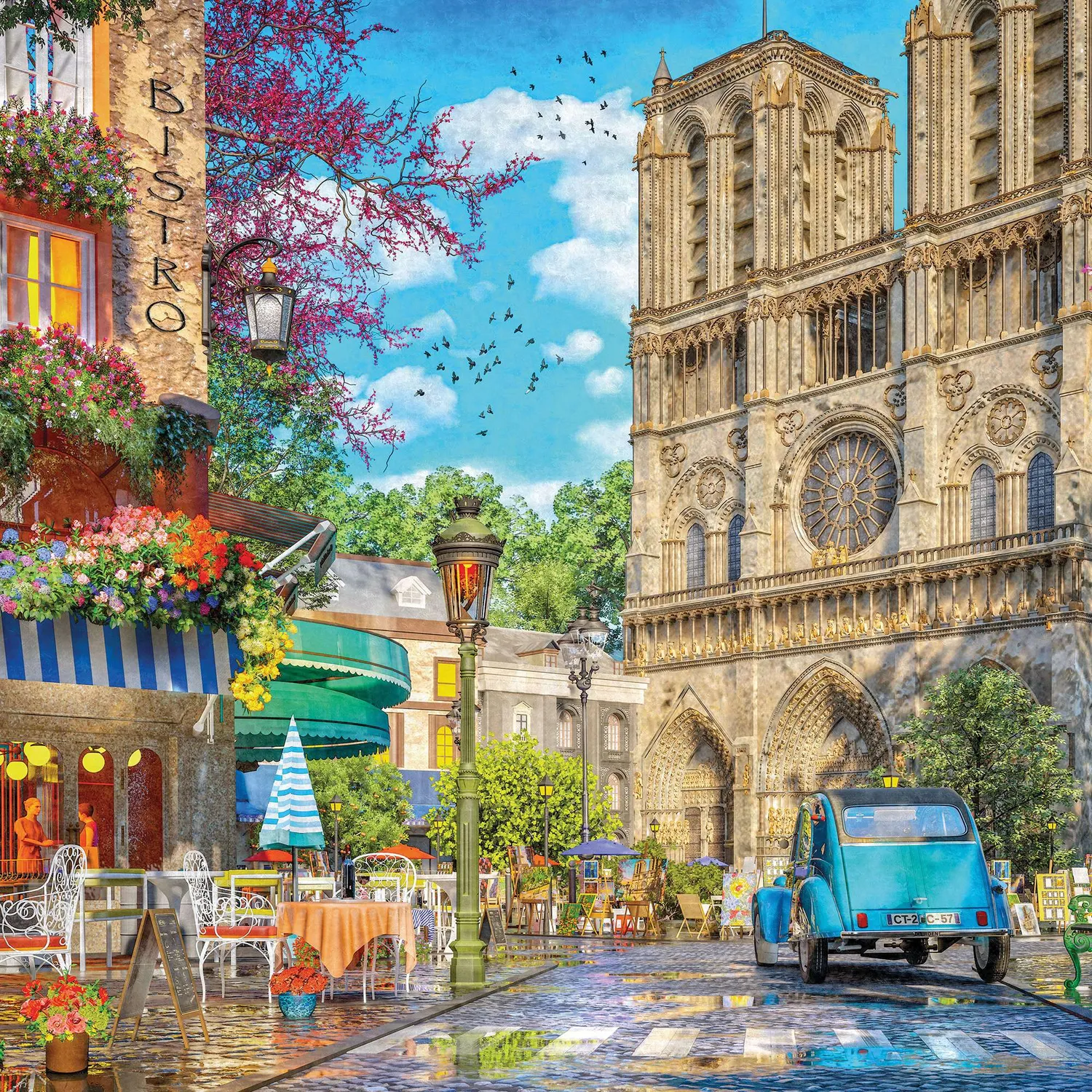 House of Puzzles Notre Dame Afternoon puslespil 1000 brikker