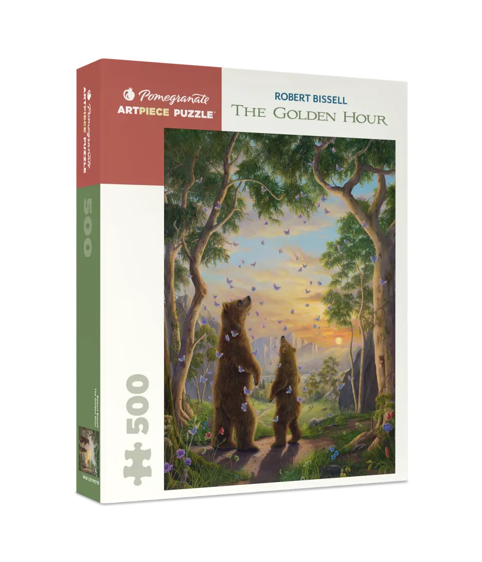 Pomegranate Robert Bissell The Golden Hour puslespil 500 brikker bjørne