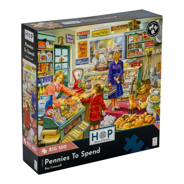 House of Puzzle BIG Pennies To Spend puslespil 500 butik