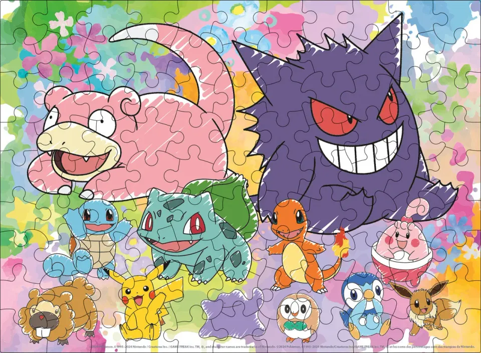 Buffalo Games Pokémon Canvas Art puslespil 100 brikker børn
