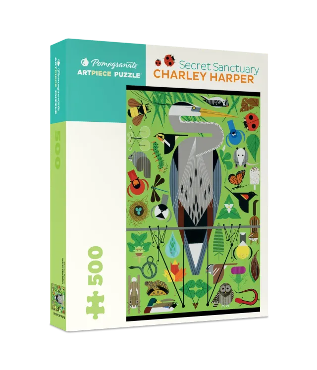 Charley Harper Secret Sanctuary puslespil 500 brikker natur