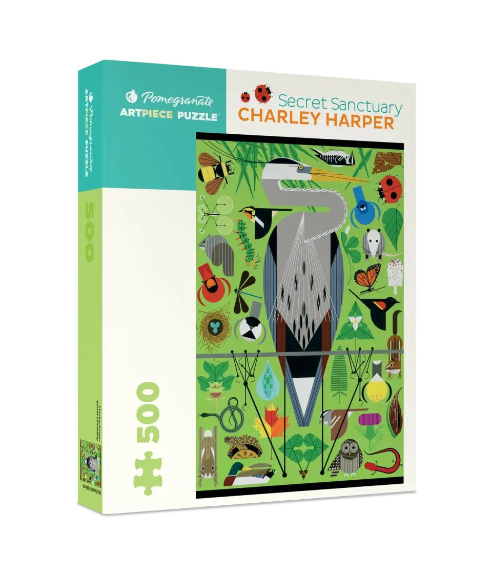 Charley Harper Secret Sanctuary puslespil 500 brikker natur