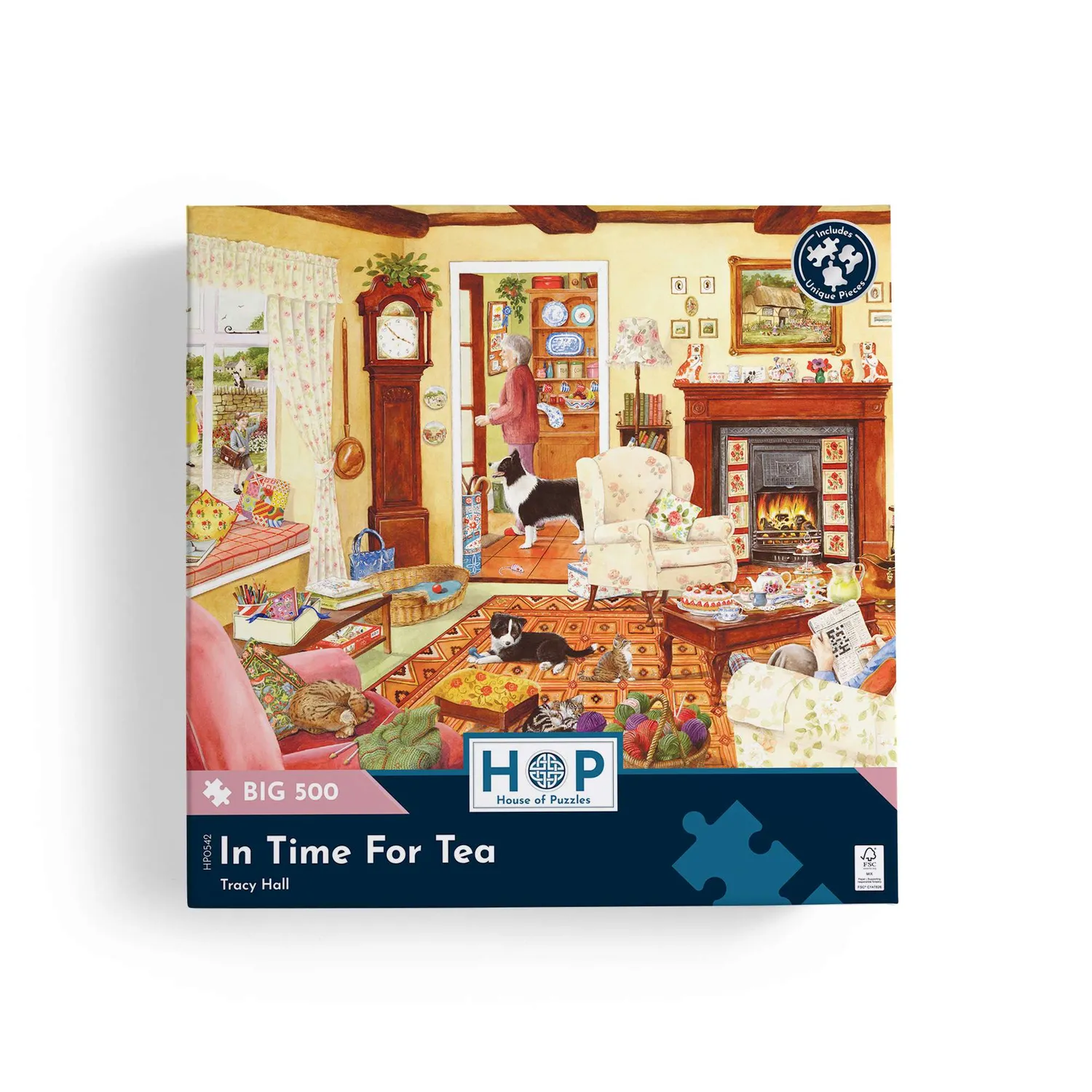 House of Puzzles BIG In Time For Tea 500 puslespil Tracy Hall