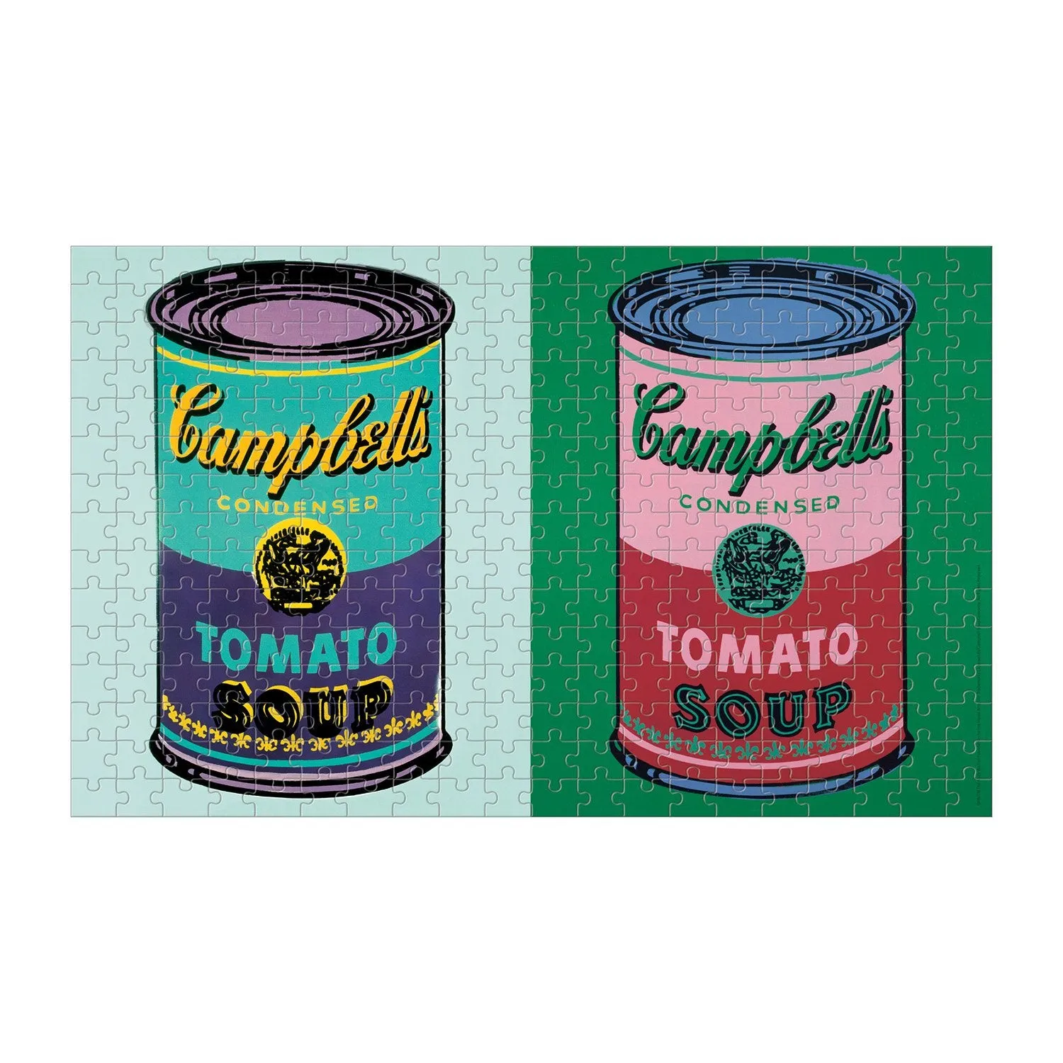 Galison Andy Warhol Soup Cans puslespil 300 brikker lenticular