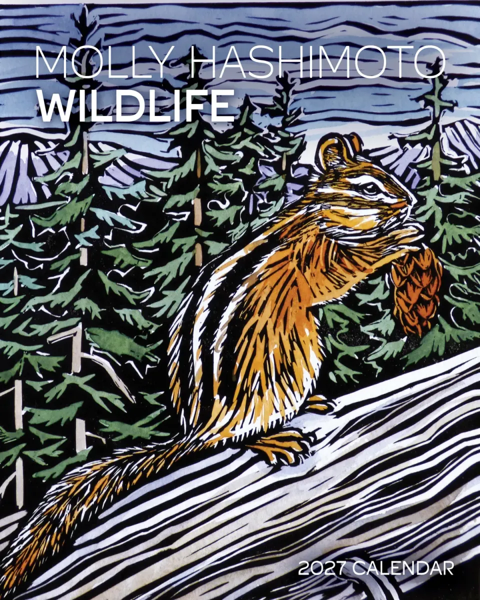Pomegranate Molly Hashimoto Wildlife 2027 minivægkalender dyr