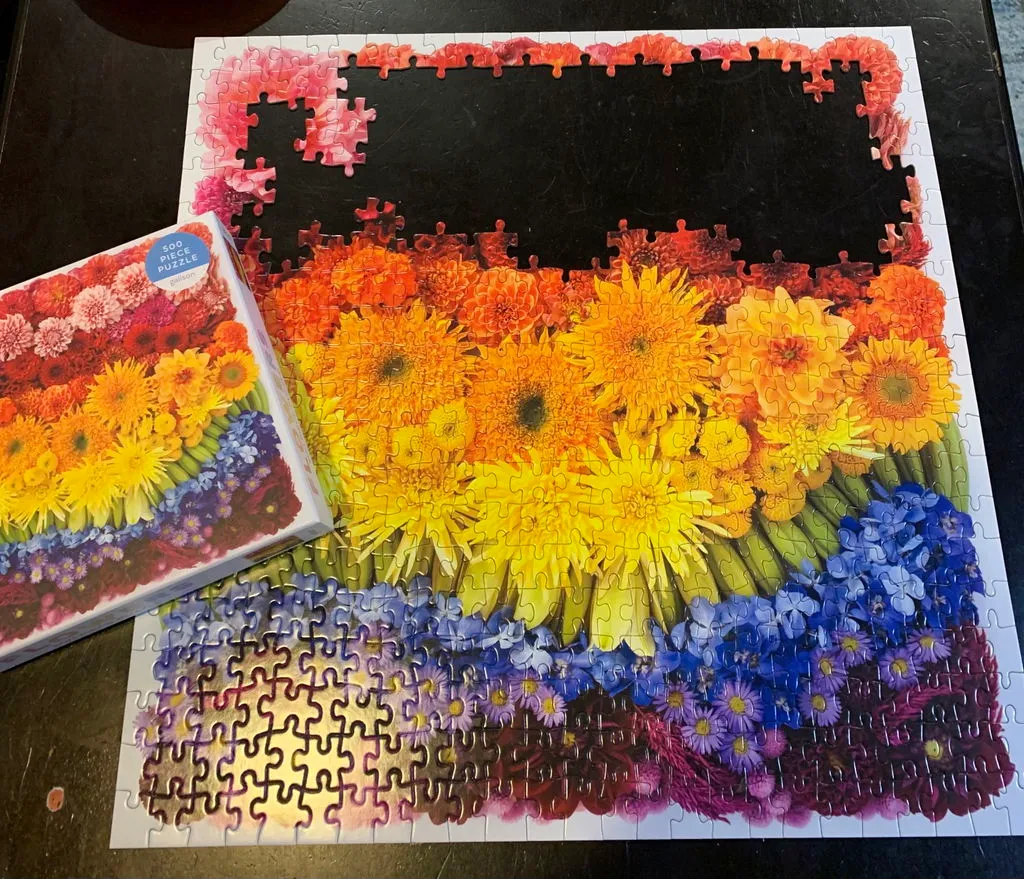 Good Puzzle Co. Rainbow Summer Flowers puslespil 500 brikker blomster