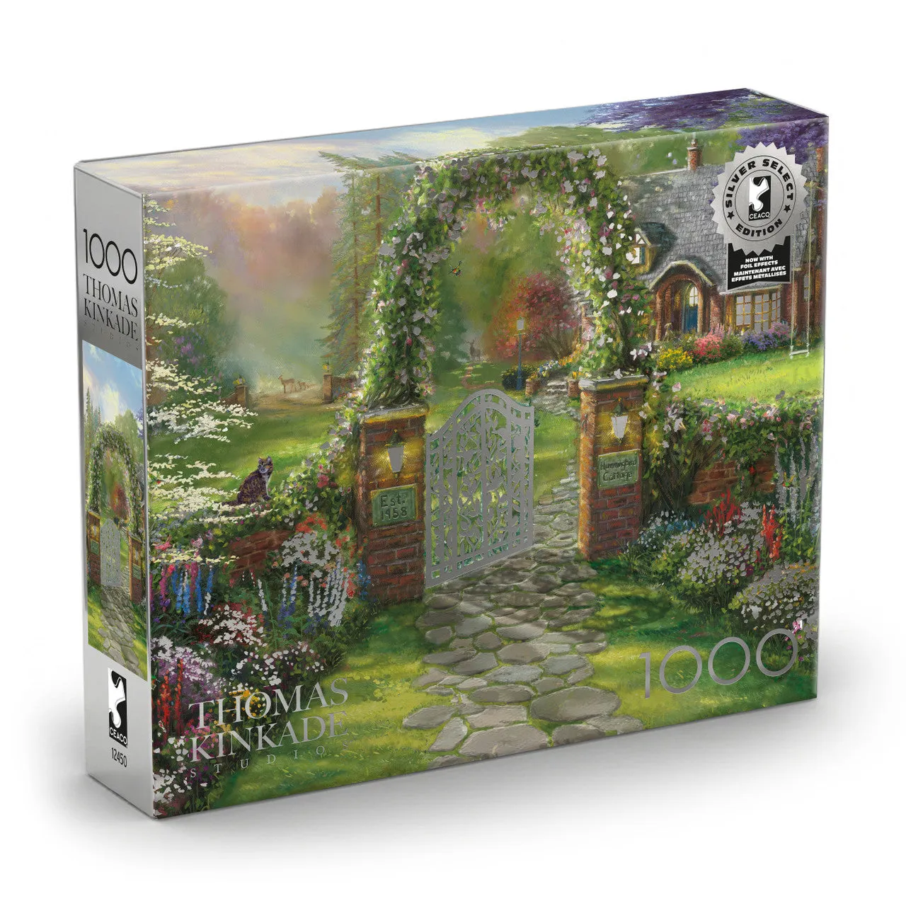 Ceaco Silver Select Hummingbird Cottage puslespil 1000 brikker hus